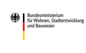 Logo als Schriftzug Bundesministerium für Wohnen, Stadtentwicklung und Bauwesen